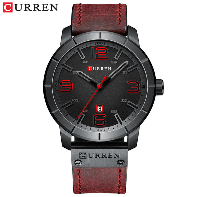 Men Watch 2020 CURREN Men's Quartz Wristwatches Male Clock Top Brand Luxury Reloj Hombres Leather Wrist Watches with Calendar