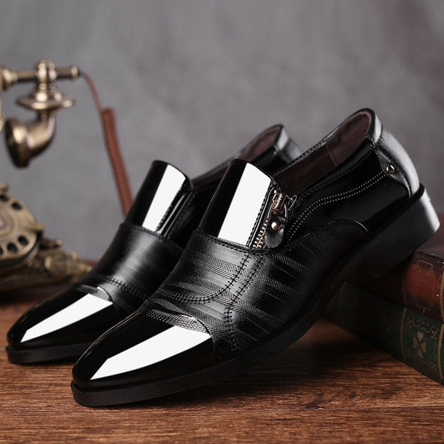 Men's Dress Shoe Snakeskin Grain Leather Men Wedding Oxford Shoes Lace-Up Office Suit Men's Casual Shoes Luxury Italian 320