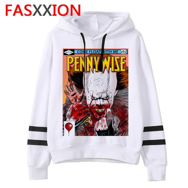 pennywise Hoodies Loser Lover man/women Unisex It Movie Sweatshirt funny Oversized streetwear harajuku ulzzang Graphic male
