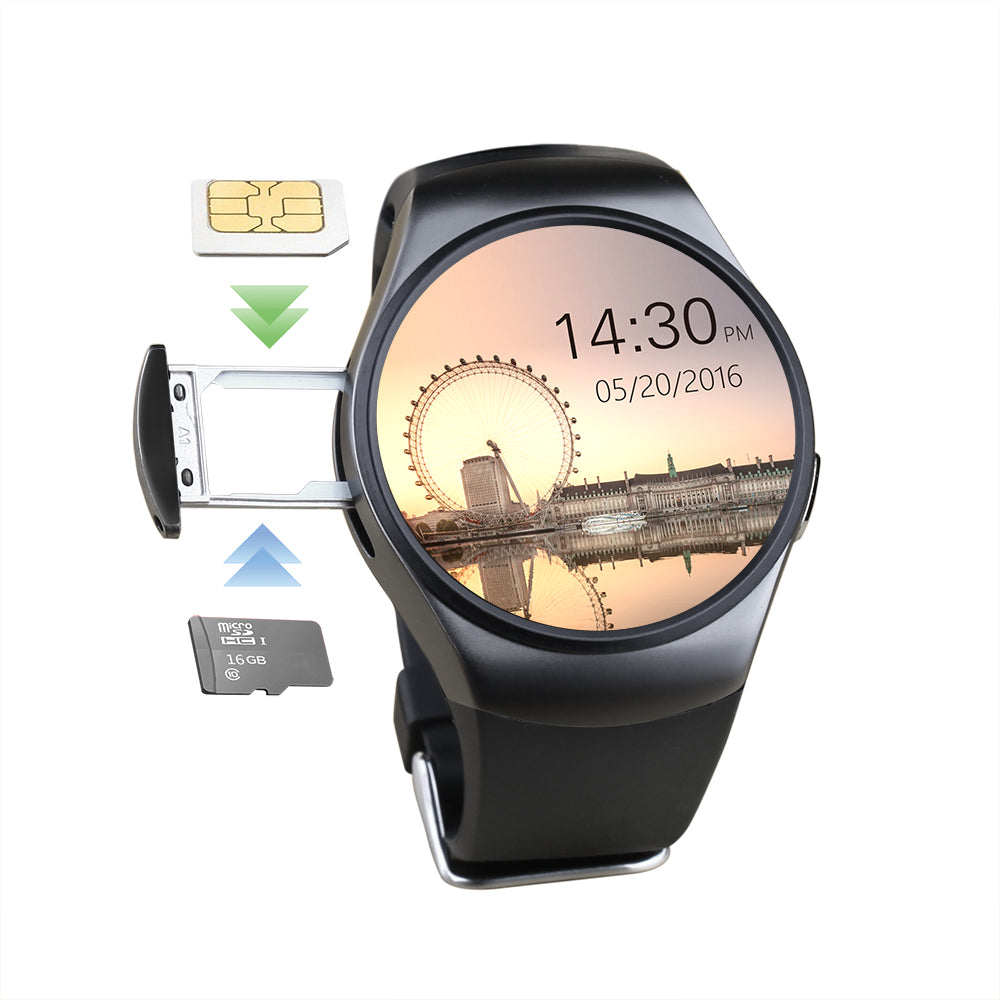 KW18 Bluetooth Smart Watch Full Screen Support SIM TF Card Smartwatch Phone Heart Rate for apple gear s2 huawei xiaomi