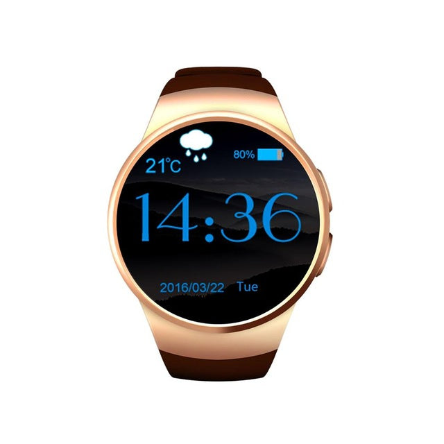 KW18 Bluetooth Smart Watch Full Screen Support SIM TF Card Smartwatch Phone Heart Rate for apple gear s2 huawei xiaomi