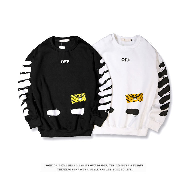 Off White Popular Brand Pullover Hoody plus Velvet Casual Men And Women Couples Purchasing Agents Hot Selling Tops