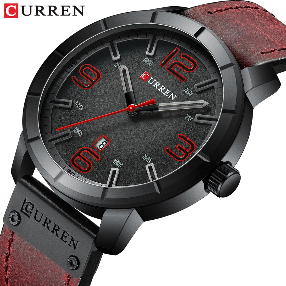 Men Watch 2020 CURREN Men's Quartz Wristwatches Male Clock Top Brand Luxury Reloj Hombres Leather Wrist Watches with Calendar